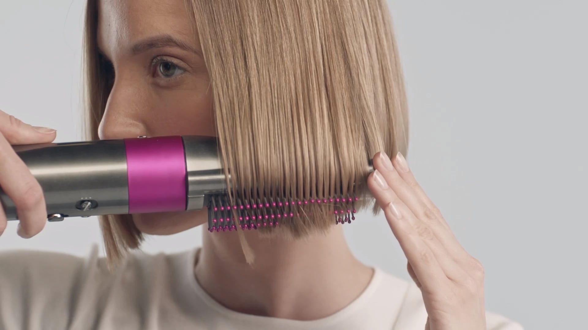 Dyson Airwrap Smooth + Control Styler for Frizz-Prone Hair, Fuchsia - wide 2